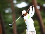 Aditi Ashok of India in action.
