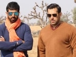 Kabir Khan and Salman Khan on the sets of Bajrangi Bhaijaan. Kabir Khan and Salman Khan on the sets of Bajrangi Bhaijaan.
