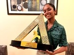 India's Best Dancer 2 winner Saumya Kamble poses with her trophy. India's Best Dancer 2 winner Saumya Kamble poses with her trophy.