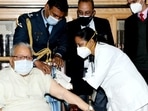 Rajasthan's governor Kalraj Mishra, who started Monday’s inoculation drive in the state, was administered the dose in Jaipur.
