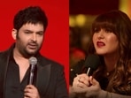 Kapil Sharma and Ginni Chatrath in a still from I Am Not Done Yet promo. Kapil Sharma and Ginni Chatrath in a still from I Am Not Done Yet promo.