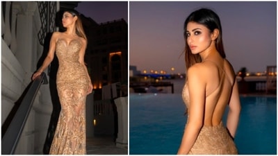 Fashionista Mouni Roy picked her fancy fit from the luxury international clothing line Nadine Merabi. (Instagram/@imouniroy) Fashionista Mouni Roy picked her fancy fit from the luxury international clothing line Nadine Merabi. (Instagram/@imouniroy)