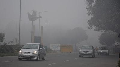 Dense fog, especially in the morning, can be expected for at least the next couple of days in Chandigarh. (HT File Photo)