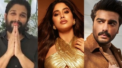 Allu Arjun has thanked Janhvi Kapoor and Arjun Kapoor for their appreciation of his film Pushpa: The Rise. Allu Arjun has thanked Janhvi Kapoor and Arjun Kapoor for their appreciation of his film Pushpa: The Rise.