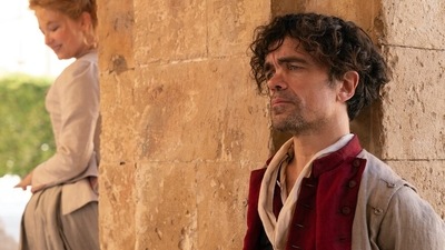 Peter Dinklage in a still from romantic drama Cyrano, in which he plays the lead. Peter Dinklage in a still from romantic drama Cyrano, in which he plays the lead.