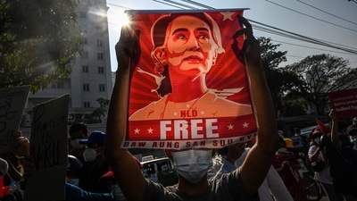 Ousted Myanmar leader Aung San Suu Kyi. (AFP) Ousted Myanmar leader Aung San Suu Kyi. (AFP)