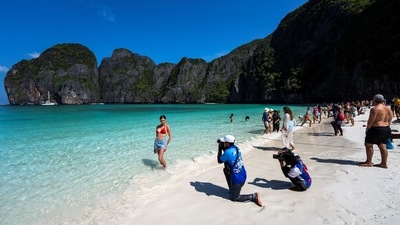 Mass tourism has often come at a cost to the environment in Thailand and other parts of Southeast Asian, with once-beautiful tropical beaches becoming polluted and strewn with garbage. (REUTERS)