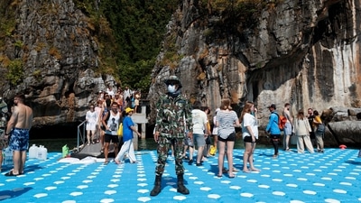 Before the coronavirus pandemic, tourism accounted for about 12% of Thailand's economy and was a key driver of growth, with the country attracting 40 million visitors in 2019. (REUTERS)