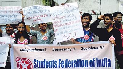 SFI has asked its workers to boycott classes on Tuesday to protest against the attack. (HT File)
