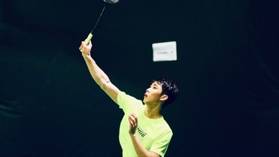 The new men’s world champion Loh Kean Yew of Singapore in action during training (BAI/TWITTER)