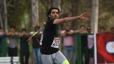 Sahil Silwal (in pic) was India’s third best thrower last year behind Neeraj Chopra and Shivpal Singh Sahil Silwal (in pic) was India’s third best thrower last year behind Neeraj Chopra and Shivpal Singh