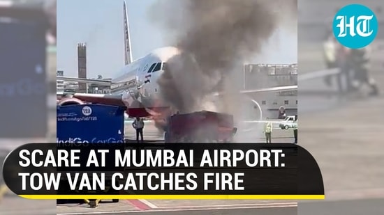 Mumbai airport scare: Aircraft tow van catches fire; Air India flight delayed
