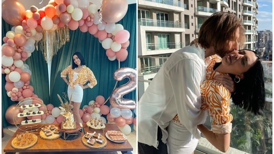 Aaliyah Kashyap shared sneak peeks of her 21st birthday party.