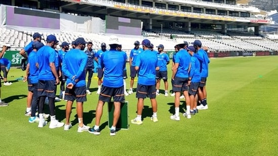 The Indian cricket team ahead of the Newlands Test.&nbsp;(BCCI)