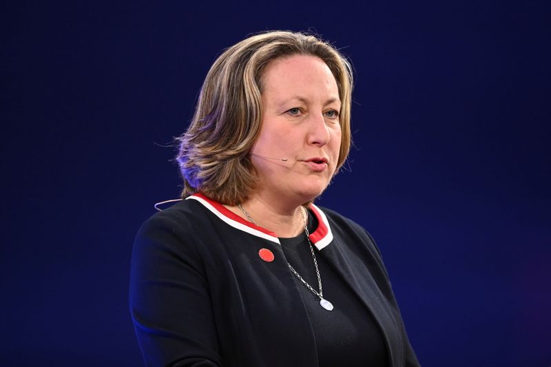 Britain's Secretary of State for International Trade Anne-Marie Trevelyan. (REUTERS)