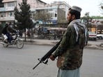 A Taliban fighter stands guard in Kabul, Afghanistan. (Representational image)