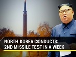 North Korea fired a ‘suspected ballistic missile’ on Tuesday for the second time in less than a week North Korea fired a ‘suspected ballistic missile’ on Tuesday for the second time in less than a week