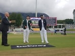 Virat Kohli and Dean Elgar ahead of 3rd Test in Cape Town(Twitter/BCCI)