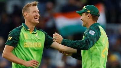 Chris Morris celebrates taking the wicket (Action Images via Reuters)