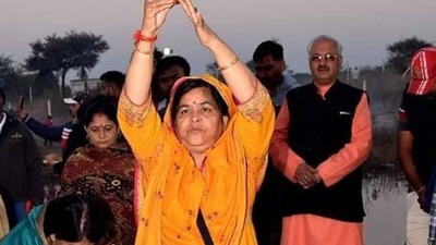 Madhya Pradesh minister Usha Thakur claims her immunity was strong as she had been practicing 'Agnihotra', or 'healing fire'. (Facebook/ Usha Thakur)