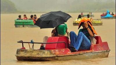 The tenders for the 40-seater boats at Sukhna Lake were recently floated by the Chandigarh Industrial and Tourism Development Corporation (CITCO). (HT file)