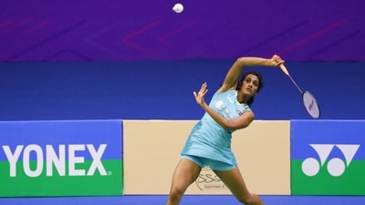 PV Sindhu in action (BAI) PV Sindhu in action (BAI)