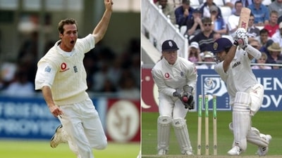 Michael Vaughan famously bowled Sachin Tendulkar for 92 in a Test match from 2002.&nbsp; (Getty Images)