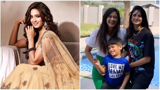 Palak Tiwari commented on Shweta Tiwari's pictures.