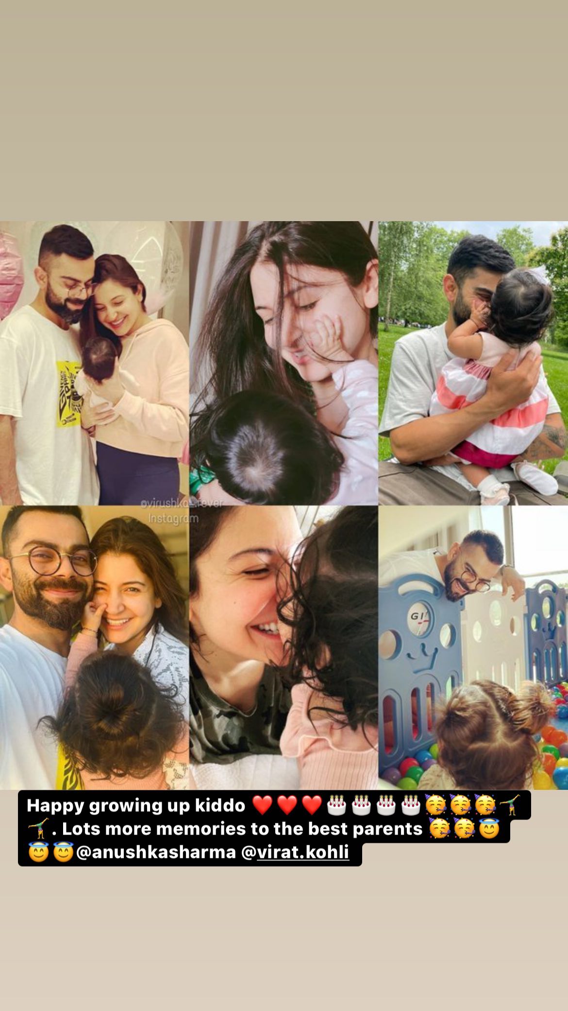 Vamika Kohli turns 1. Vamika Kohli turns 1.