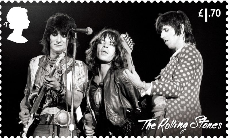 One of the dedicated Royal Mail stamps to honour 60 years of the legendary rock group The Rolling Stones&nbsp; (via REUTERS)