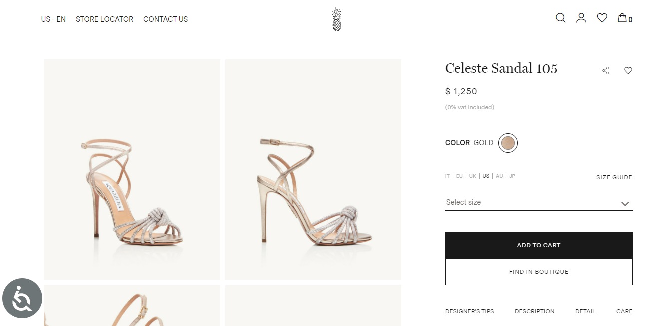 The Celeste Sandals.&nbsp; (aquazzura.com)