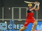 AB de Villiers in action for RCB in IPL 2021. AB de Villiers in action for RCB in IPL 2021. 