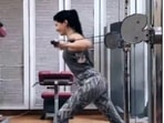 Amyra Dastur is working on her arm and back muscles like this...