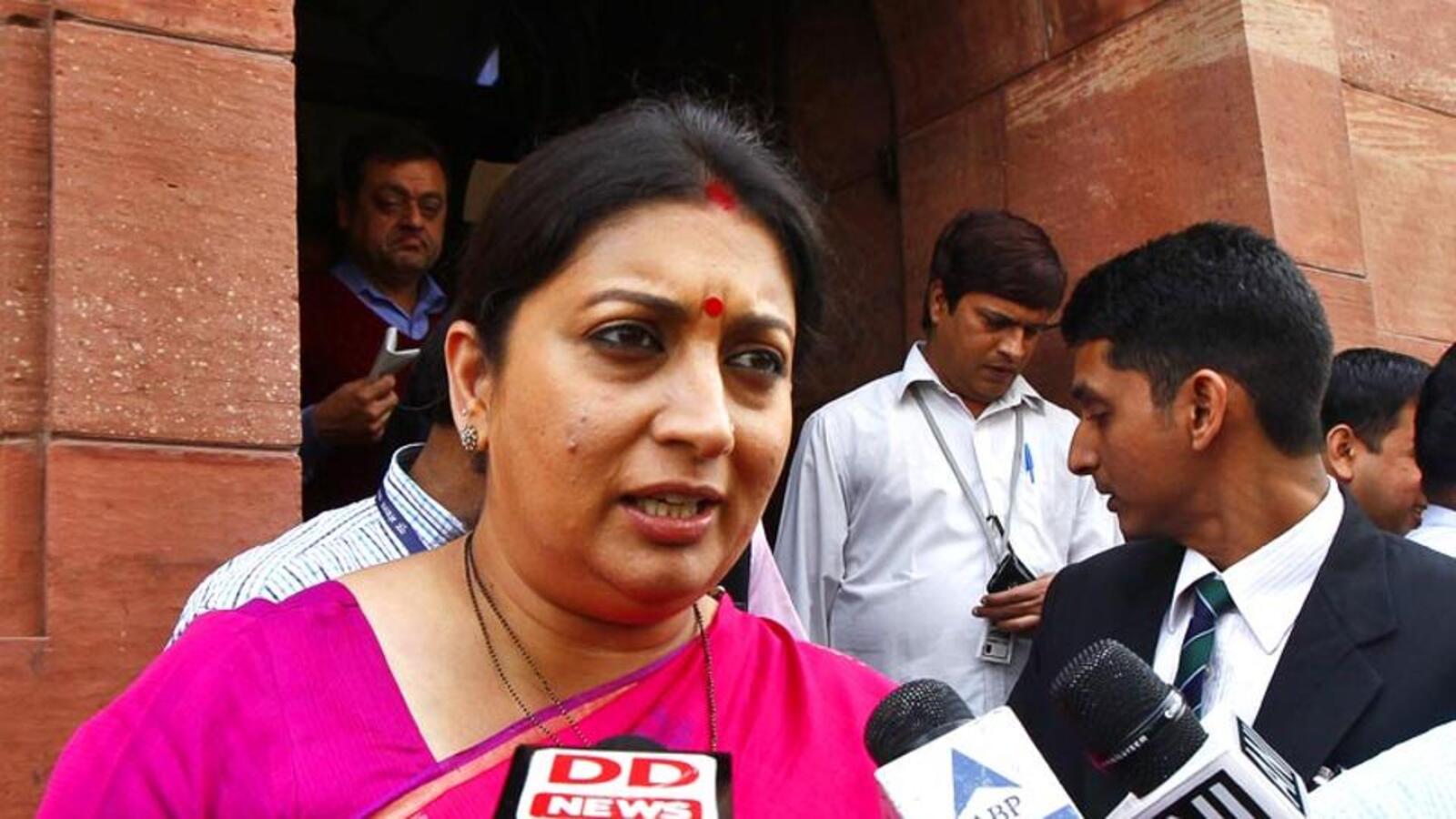 Smriti Irani slams Punjab govt for failing to provide safe passage to ...