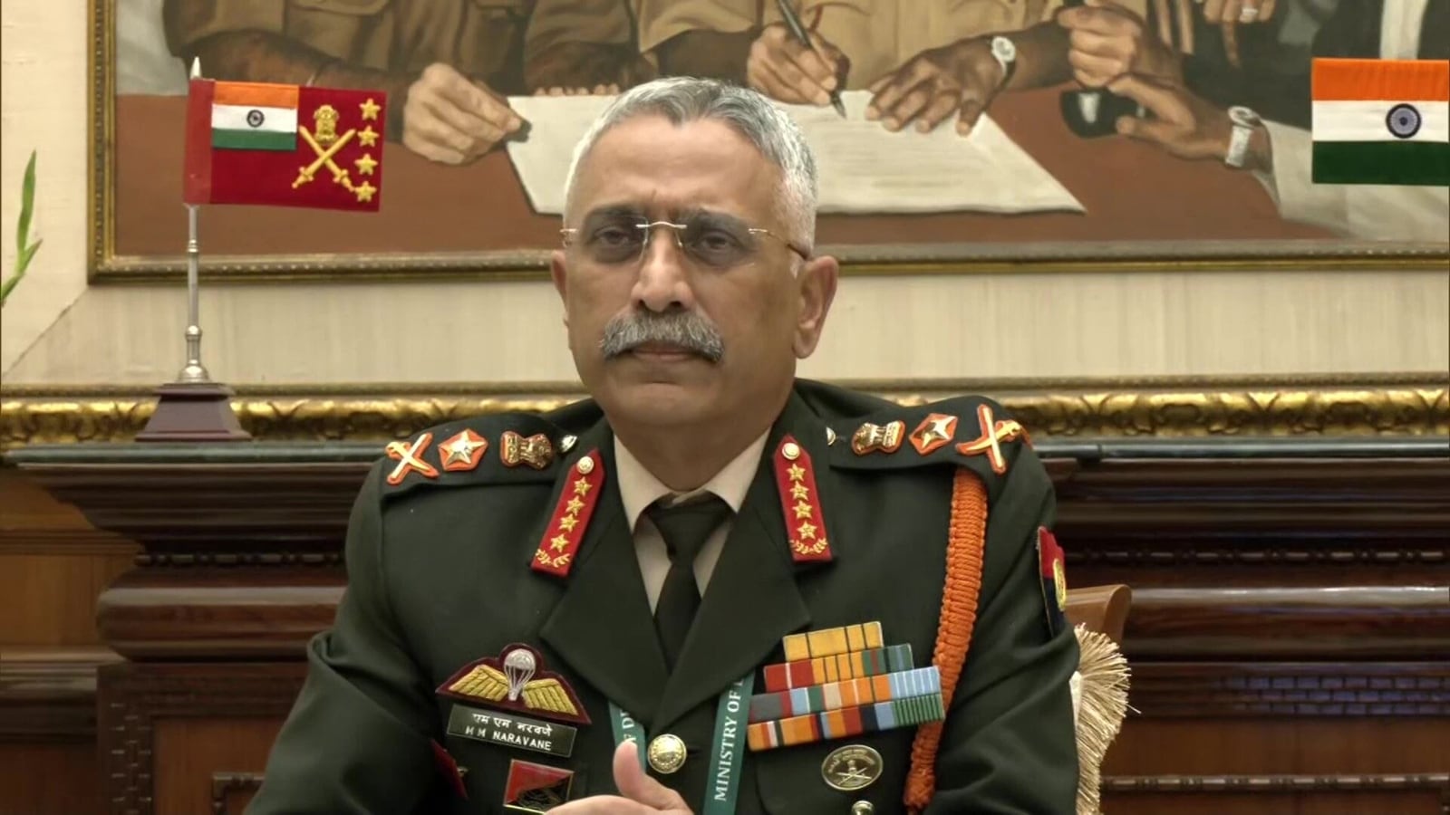 How is India's military situation along the borders? What Army chief said