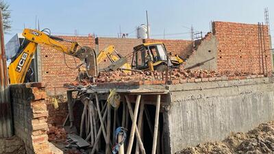 Gurugram town planning dept carries out demolition drive in Sohna Gurugram town planning dept carries out demolition drive in Sohna