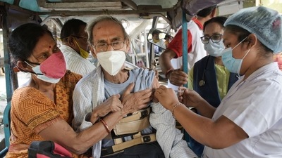 The precaution dose is being rolled out in the country. It is being provided to the healthcare professionals, covid frontline warriors and senior citizens with co-morbidity. (PTI) The precaution dose is being rolled out in the country. It is being provided to the healthcare professionals, covid frontline warriors and senior citizens with co-morbidity. (PTI)