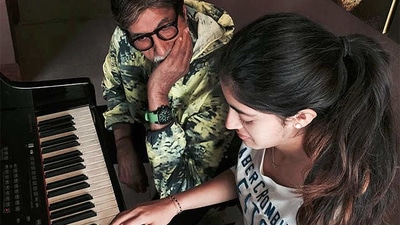 Navya Naveli Nanda shares a glimpse of her piano skills. Navya Naveli Nanda shares a glimpse of her piano skills.