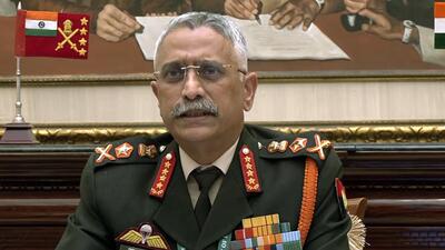 Chief of the Army Staff (COAS) General MM Naravane addressing Annual Press Conference, in New Delhi on Wednesday. (ANI Photo) Chief of the Army Staff (COAS) General MM Naravane addressing Annual Press Conference, in New Delhi on Wednesday. (ANI Photo)