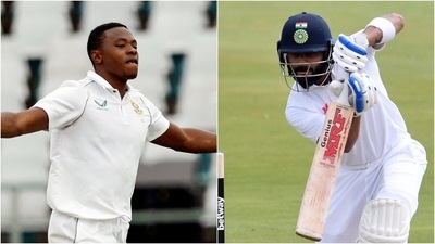 Kagiso Rabada dismissed Virat Kohli on 79 on Day 1 of the 3rd and final Test in Cape Town. (AP/ANI) Kagiso Rabada dismissed Virat Kohli on 79 on Day 1 of the 3rd and final Test in Cape Town. (AP/ANI)