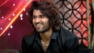 Vijay Deverakonda in a still from Unstoppable promo. Vijay Deverakonda in a still from Unstoppable promo. 
