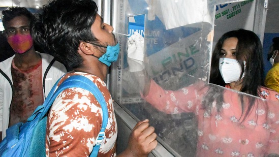 People who tested postive and abided by the home isolation rules need not get tested again.(PTI)