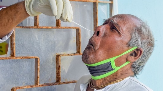 ICMR informed that only people who are running the risk of covid due to old age or co-morbidity need to get tested.(PTI)