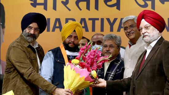 Youth Akali Dal’s Ludhiana Urban-1 chief Gurdeep Singh Gosha had quit the party and joined the Bharatiya Janata Party in New Delhi on January 11. (Ayush Sharma)