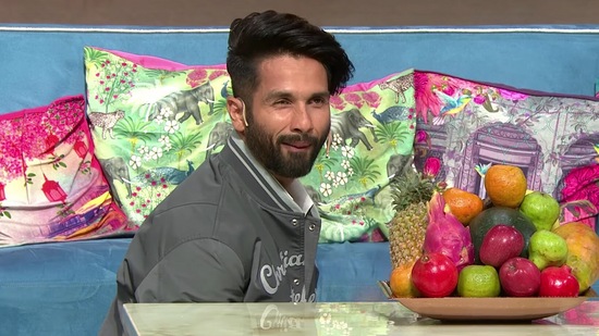 Shahid Kapoor during an episode shoot for The Kapil Sharma Show. Shahid Kapoor during an episode shoot for The Kapil Sharma Show.