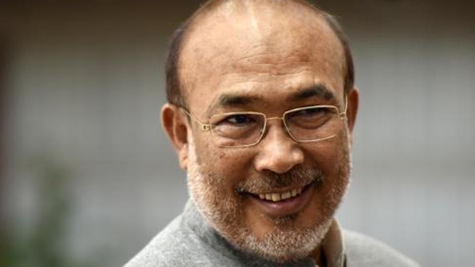 File photo of Manipur chief minister N Biren Singh.&nbsp;