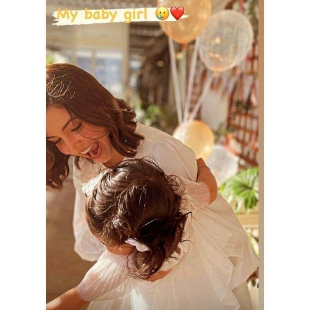 Anushka and Vamika at the latter's birthday party. Anushka and Vamika at the latter's birthday party. 