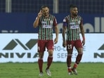 ATKMB players David Joel Williams and Roy Krishna(ISL) ATKMB players David Joel Williams and Roy Krishna(ISL)