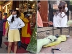 Gauahar Khan upset at the paparazzi's behaviour. Gauahar Khan upset at the paparazzi's behaviour.