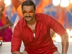 Ranveer Singh as Sangram ‘Simmba’ Bhalerao in the 2018-hit Simmba.